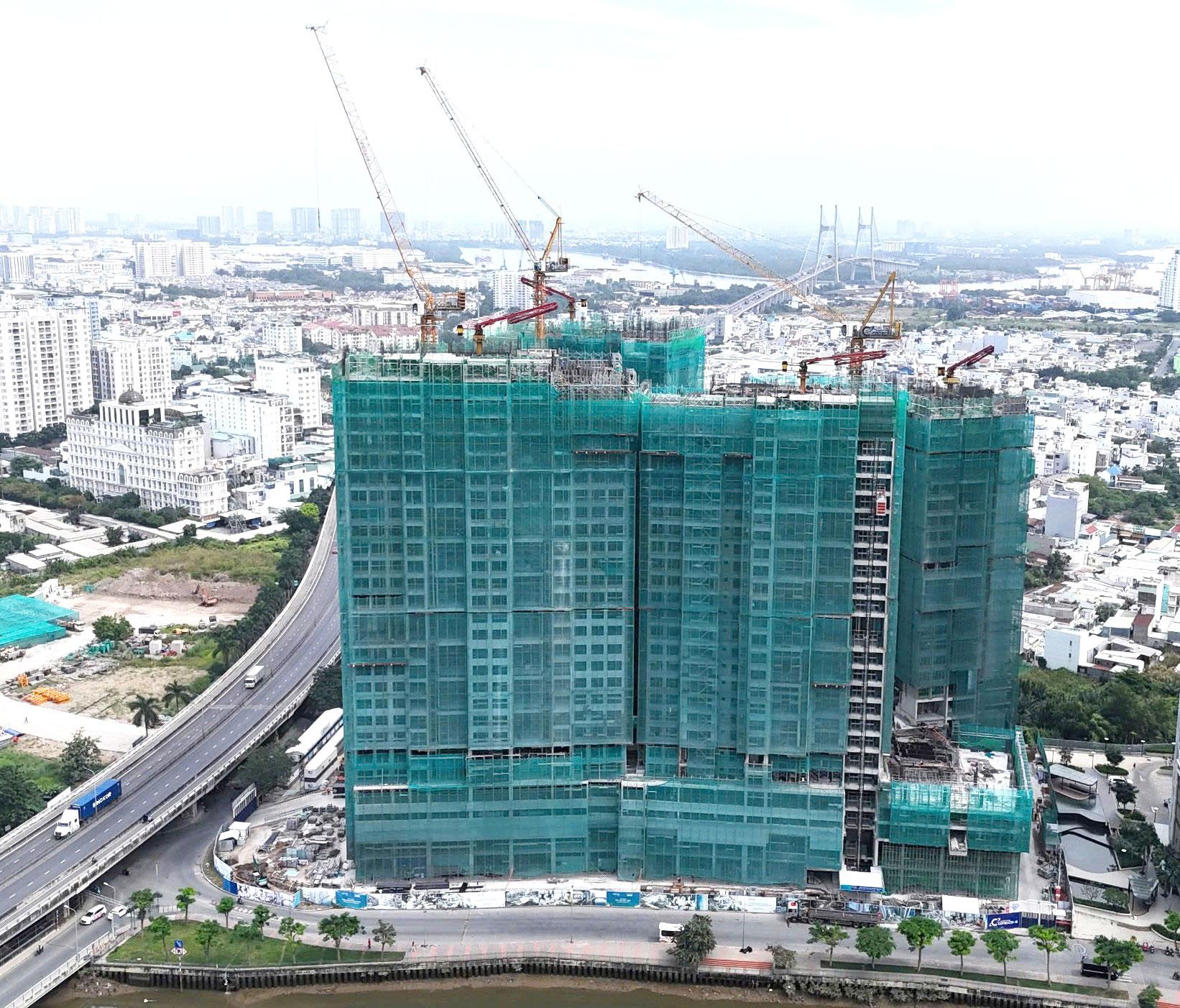 1. Toàn cảnh dự án nhìn từ đường Nguyễn Văn Tưởng.