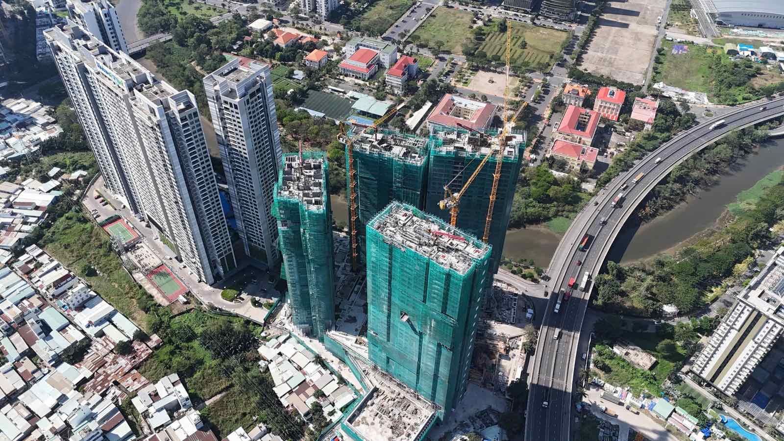 2. Toàn cảnh dự án nhìn từ đường Huỳnh Tấn Phát.