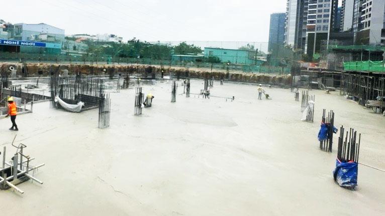 6. Bê tông dầm sàn móng Zone 5 đã hoàn thành (Khối đế)
