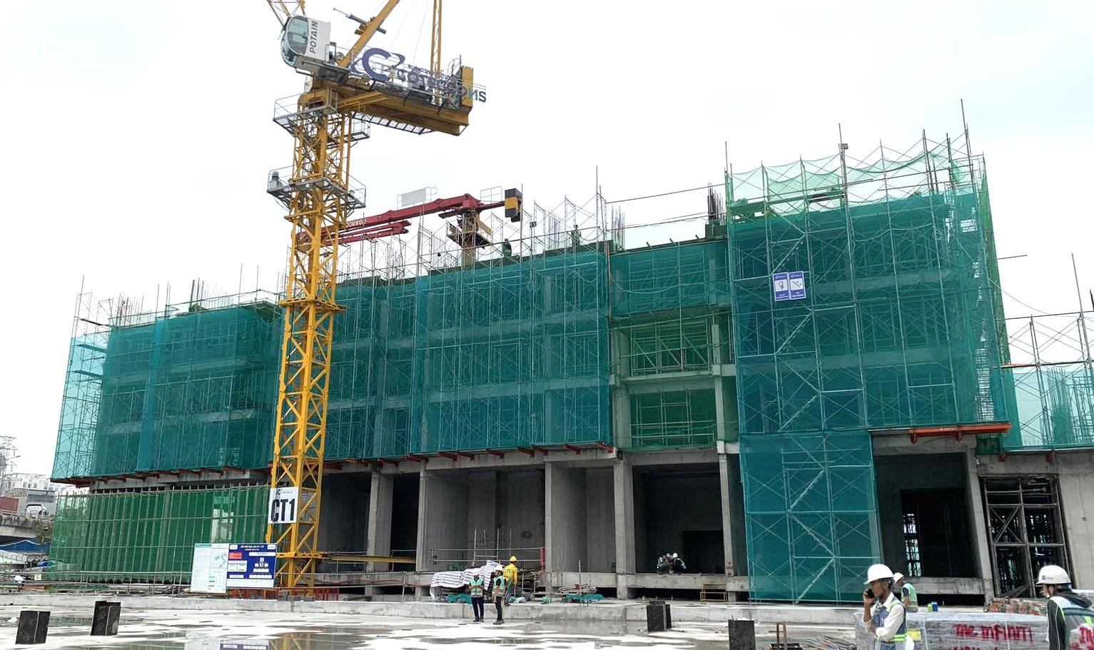 5. Hoàn thành công tác thi công dầm sàn tầng 4 & 5 tại Tháp 12.