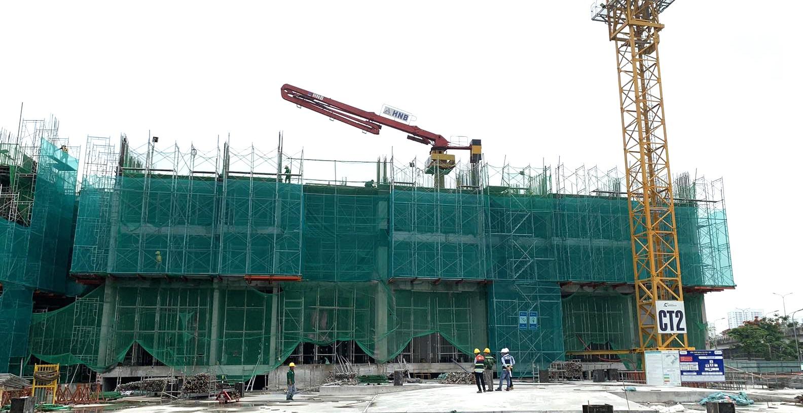 4. Hoàn thành công tác thi công dầm sàn tầng 3 & 4 tại Tháp 11.